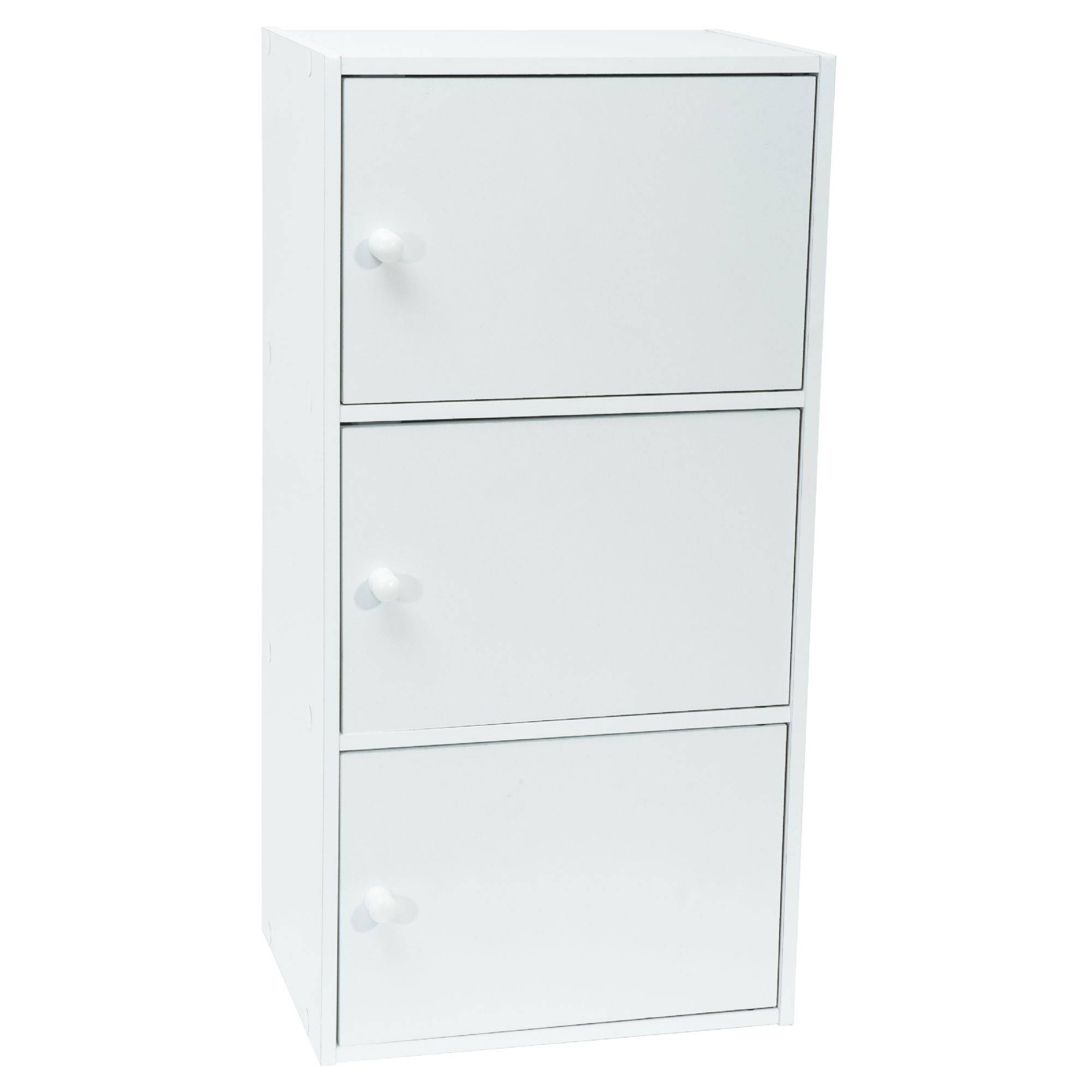 Meuble blanc à portes WERKA PRO - 3 portes (80 x 40 x 29 cm) - Image 2