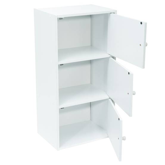 Meuble blanc à portes WERKA PRO - 3 portes (80 x 40 x 29 cm) - Image 3