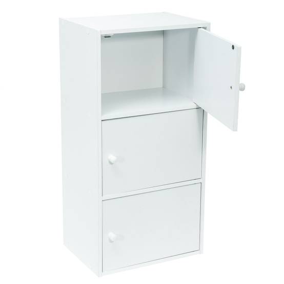 Meuble blanc à portes WERKA PRO - 3 portes (80 x 40 x 29 cm) - Image 4