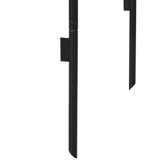 Arche de jardin en métal, noir, 140 x 40 x 240 cm - PANGIVO - Image 8