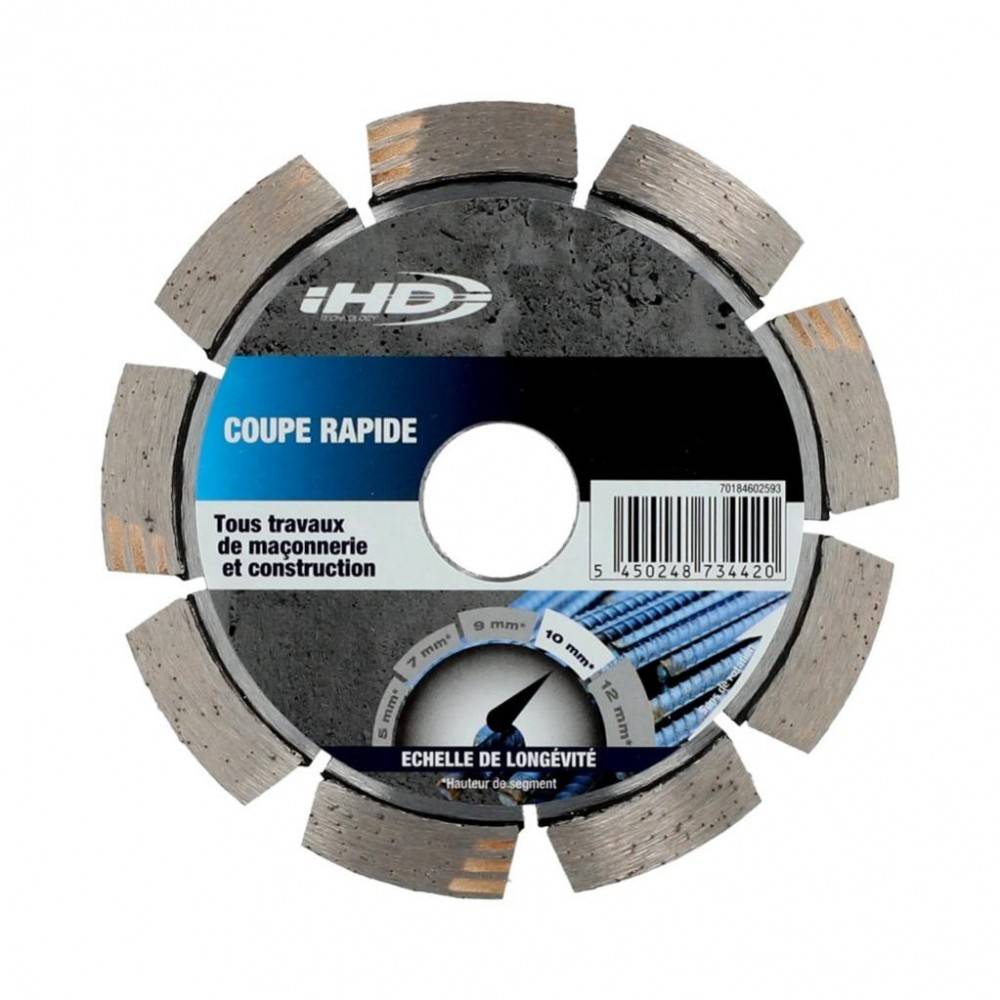 Norton - Disque diamant intensif segmenté pour matériaux de construction NORTON,Diam115mm - Image 3