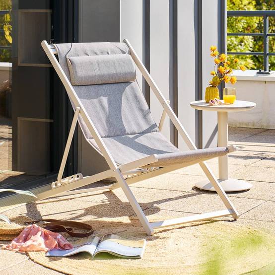 Hesperide - Chilienne de jardin empilable pliable Lunivia argile - Hespéride - Image 1