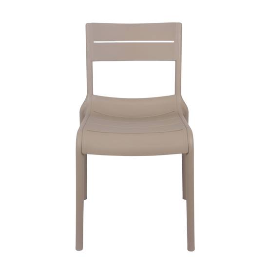 Oviala - Chaise beige de terrasse en plastique Paname - Oviala - Image 5