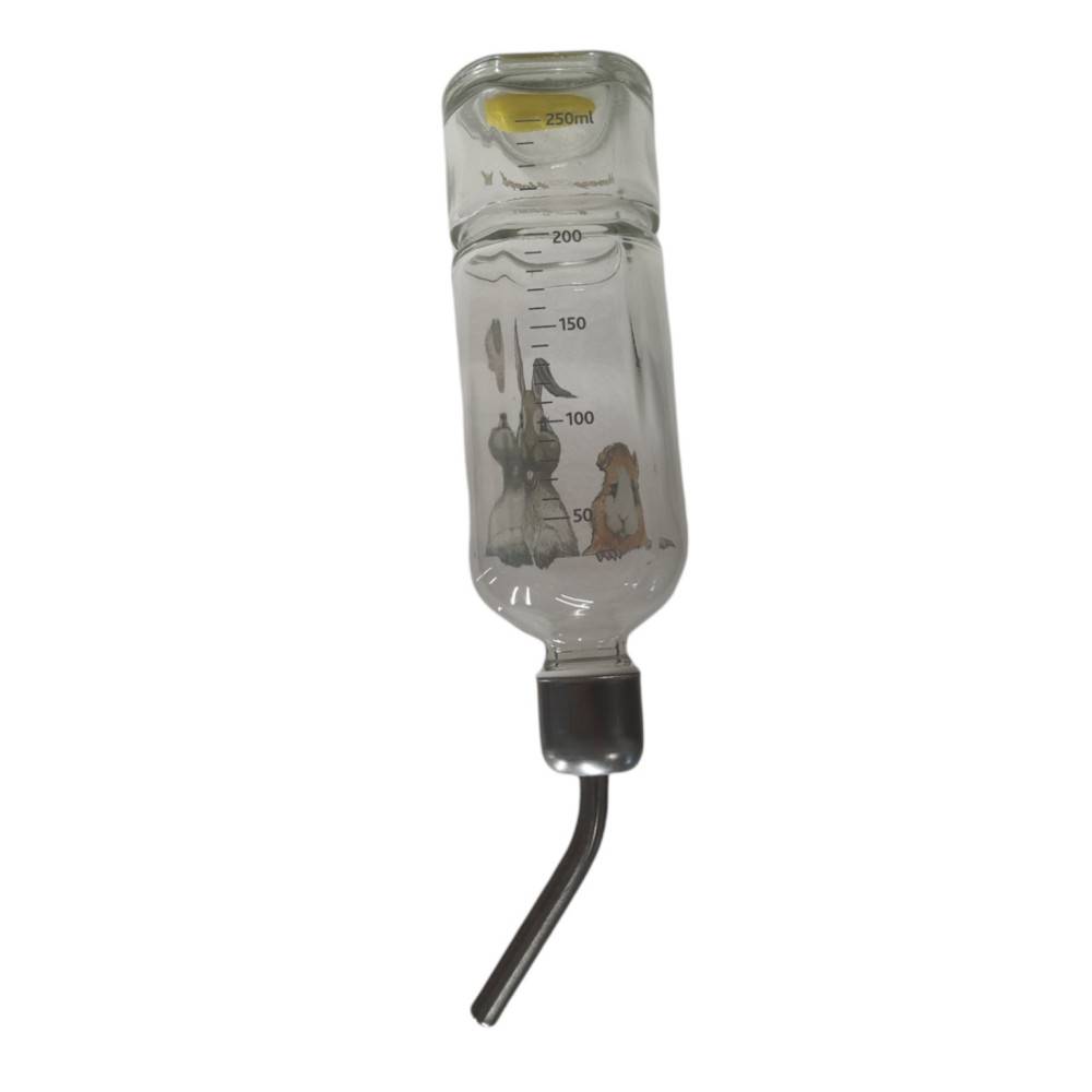 Biberon en verre,  Honey & Hopper. 250 ml.  pour rongeur. chinchillas, lapins. - Image 5