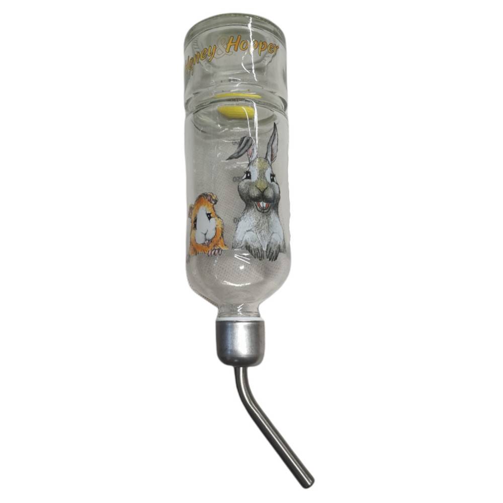 Biberon en verre,  Honey & Hopper. 250 ml.  pour rongeur. chinchillas, lapins. - Image 3