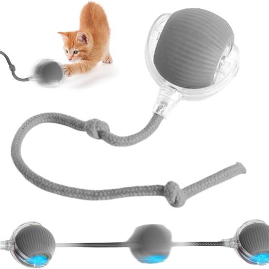 Balle roulante interactive pour chiens(Gris) DtopbuyAge - Image 1