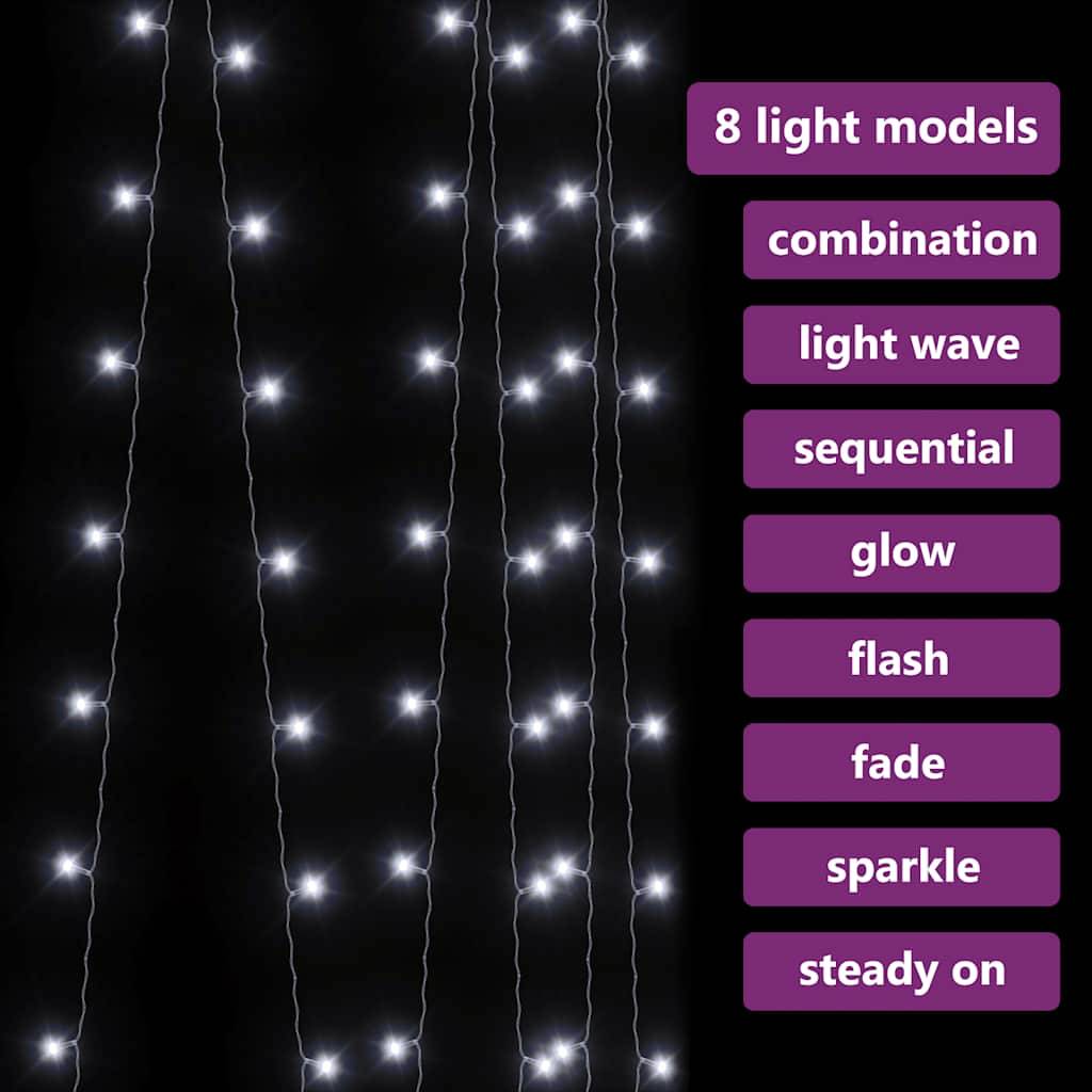 Rideau Lumineux LED 300 LED Décoration Murale 3x3m Blanc Froid – ComfortXL Outdoor Living - Image 5