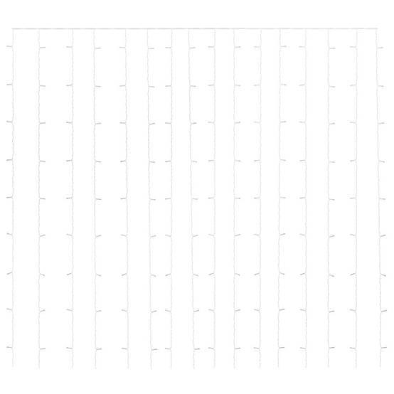 Rideau Lumineux LED 300 LED Décoration Murale 3x3m Blanc Froid – ComfortXL Outdoor Living - Image 3