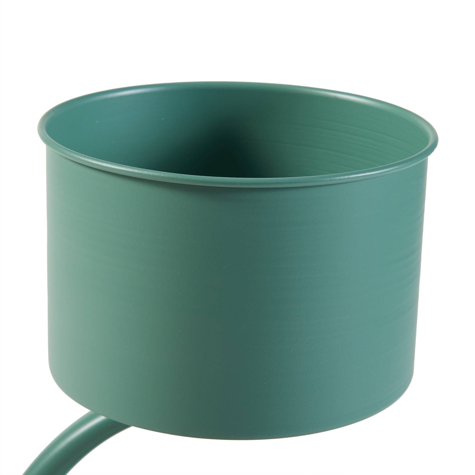 Porte-plantes style intemportel support 63 x 29 x 21 cm métal vert - Image 3
