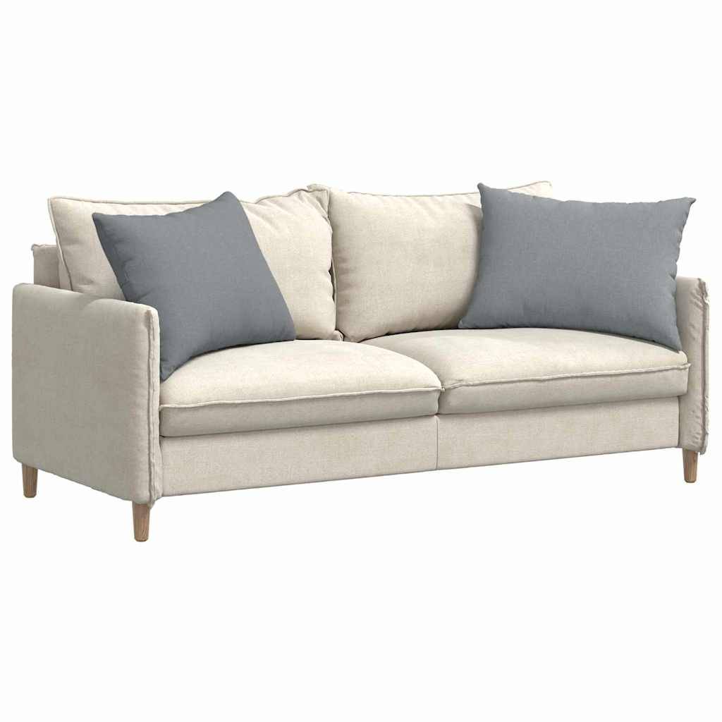 Coussins de Canapé en Tissu Lot de 2 Déhoussables pour Salon Intérieur Gris Clair 70x50 cm – ComfortXL Outdoor Living - Image 3