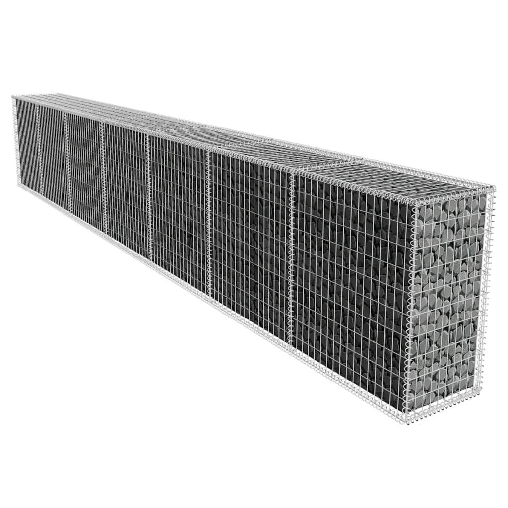 Mur en gabion acier galvanisé 600 x 50 x 100 cm - PANGIVO - Image 1