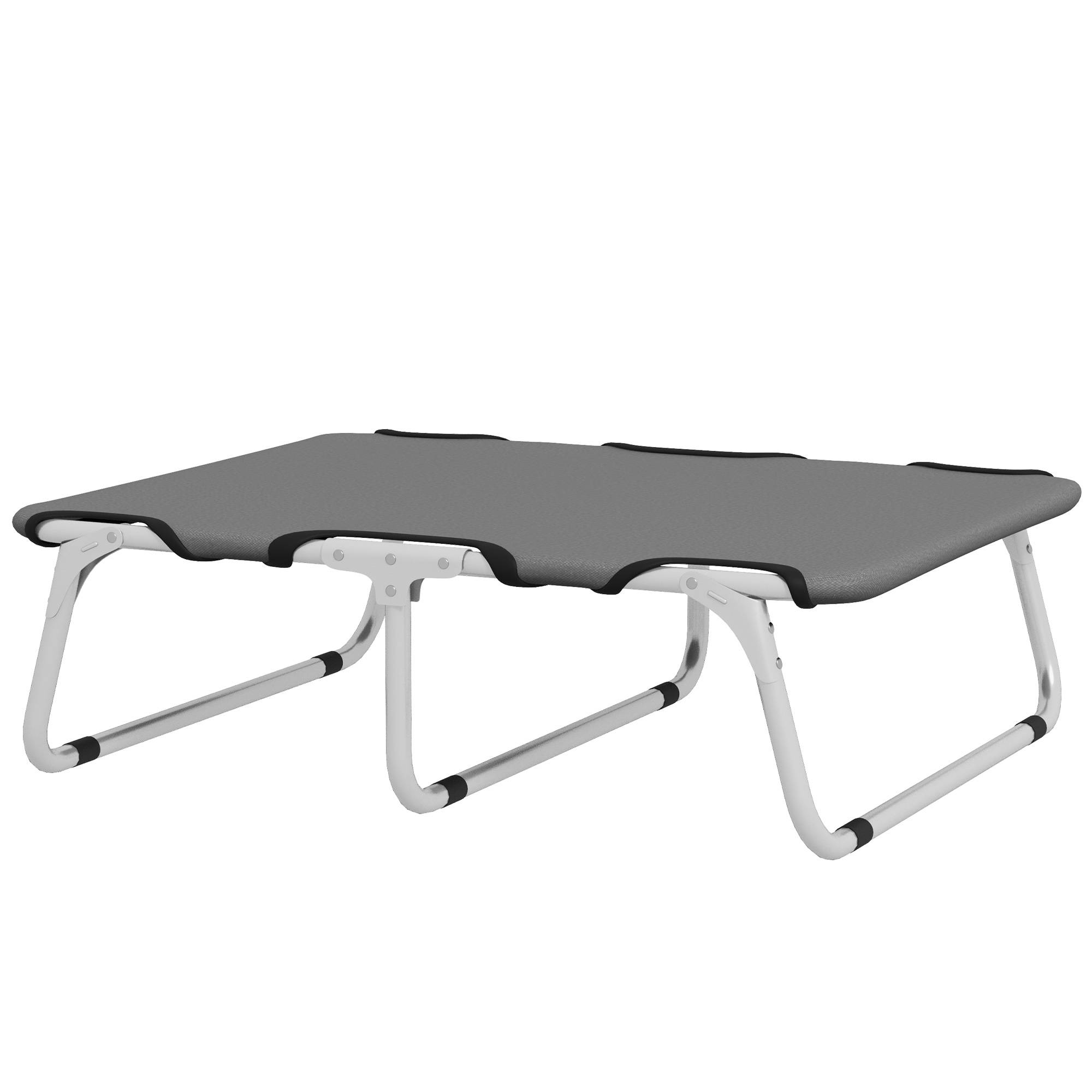 ComfortXL - Lit pliable pour chien Oxford 600D 71 x 58 x 20 cm gris voyage couchage surélevé robuste et respirant - Image 2