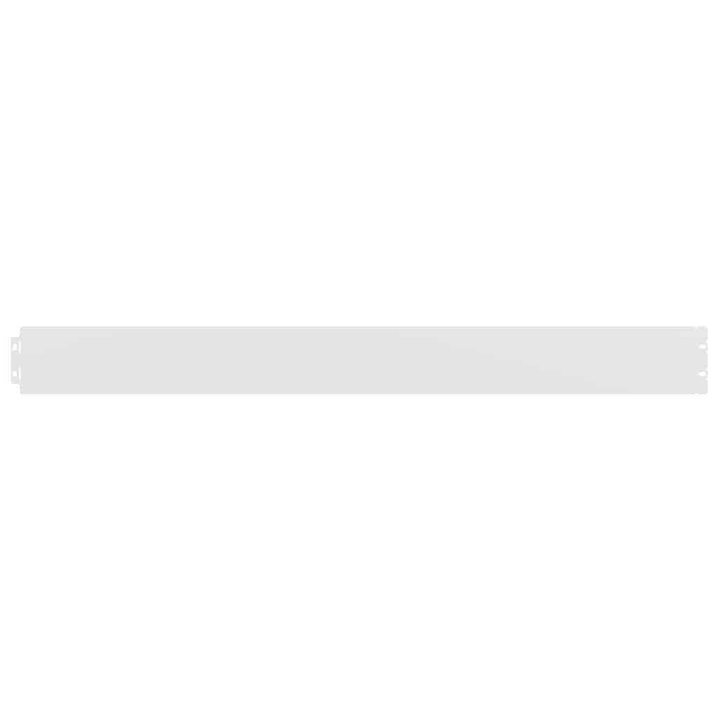 Bordure Massif Acier Laminé Souple Délimitation Espaces Verts 103x10cm Blanc - ComfortXL Outdoor Living - Image 3