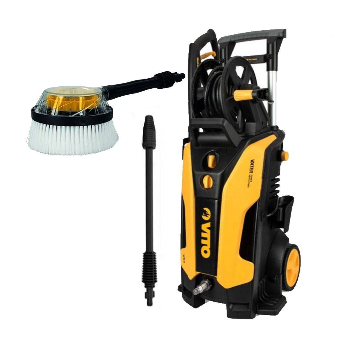 Nettoyeur haute pression 150 bar 2000W Brosse rotative Moteur induction Tuyau 5m Réservoir détergent VITO - Image 1
