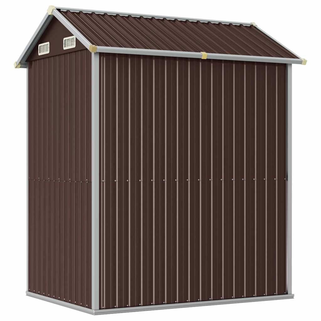 Vidaxl - Abri de jardin marron 192x152,5x237 cm acier galvanisé vidaXL 364532 - Image 7