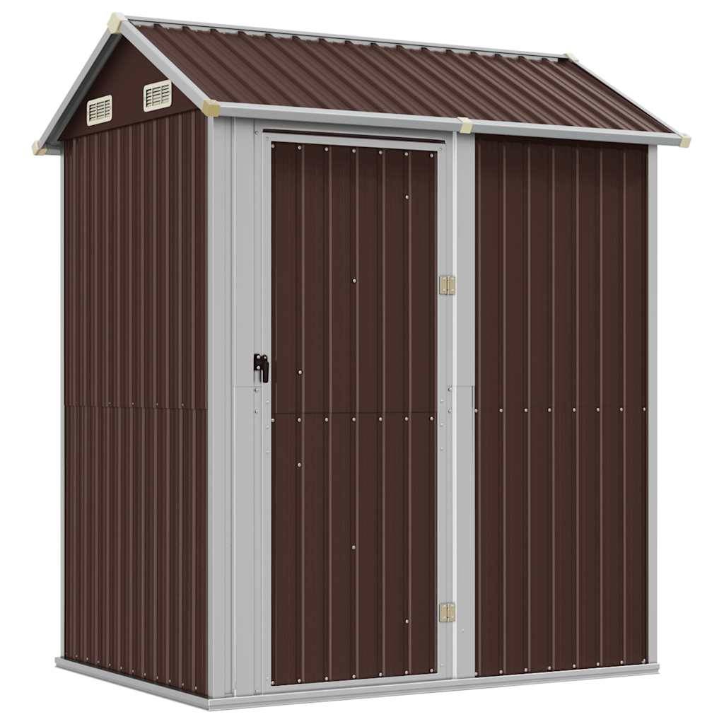 Vidaxl - Abri de jardin marron 192x152,5x237 cm acier galvanisé vidaXL 364532 - Image 2