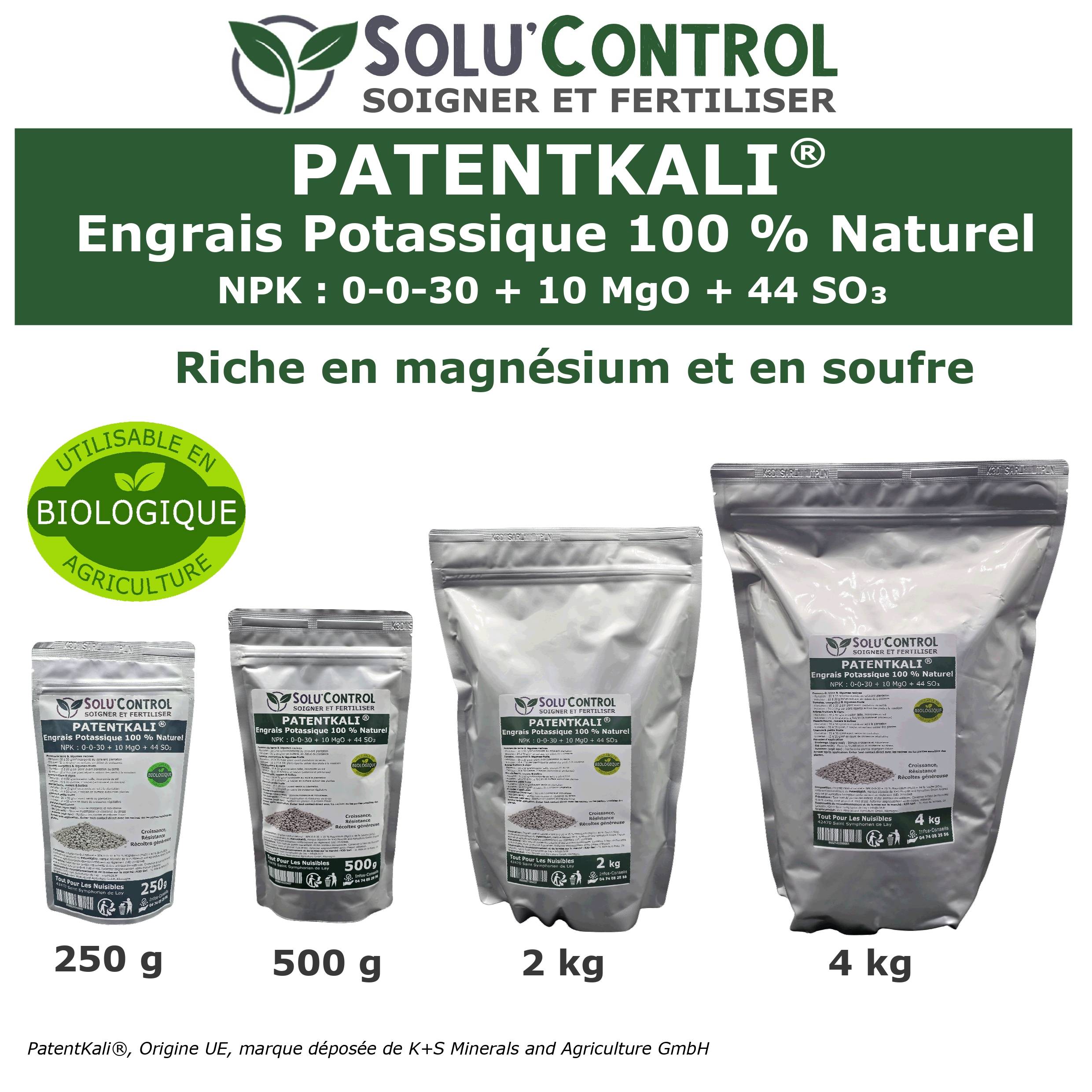 SOLU’CONTROL - 4 kg de PatentKali® – Engrais Potassique 100% Naturel - Image 5