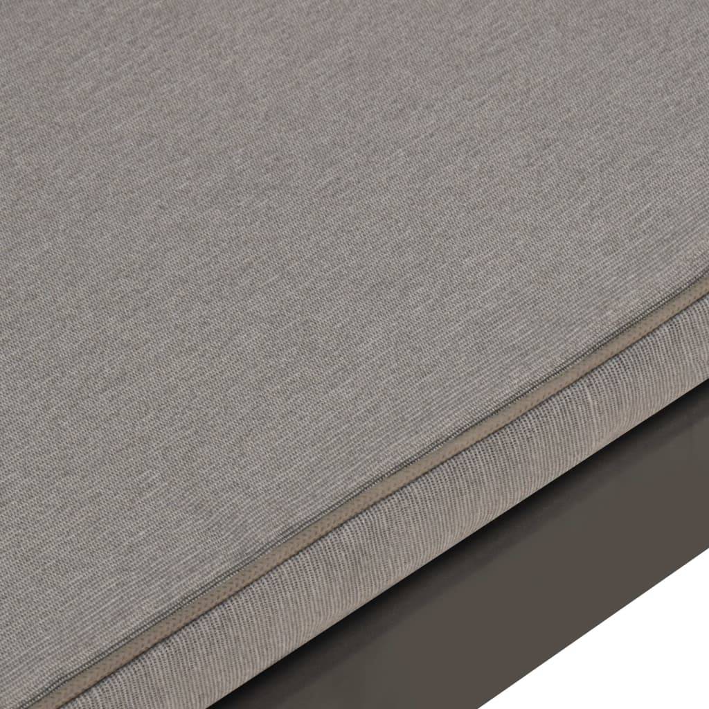 PANGIVO - Banc de jardin plastique gris 130 x 65 x 70 cm - PANGIVO - Image 5