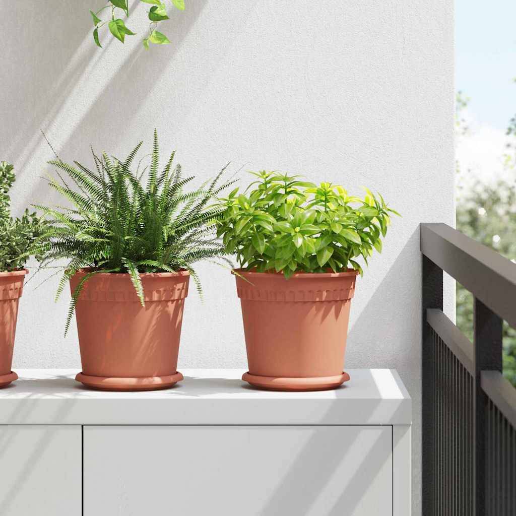 Vidaxl - Pots de plantes 24 pc Rouge brique Plastique vidaXL 3403265 - Image 1