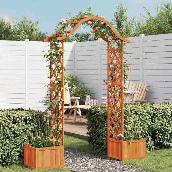 Maison Chic - Pergola de jardin, arche de jardin avec jardinière Bois pin massif MP623 - Image 2