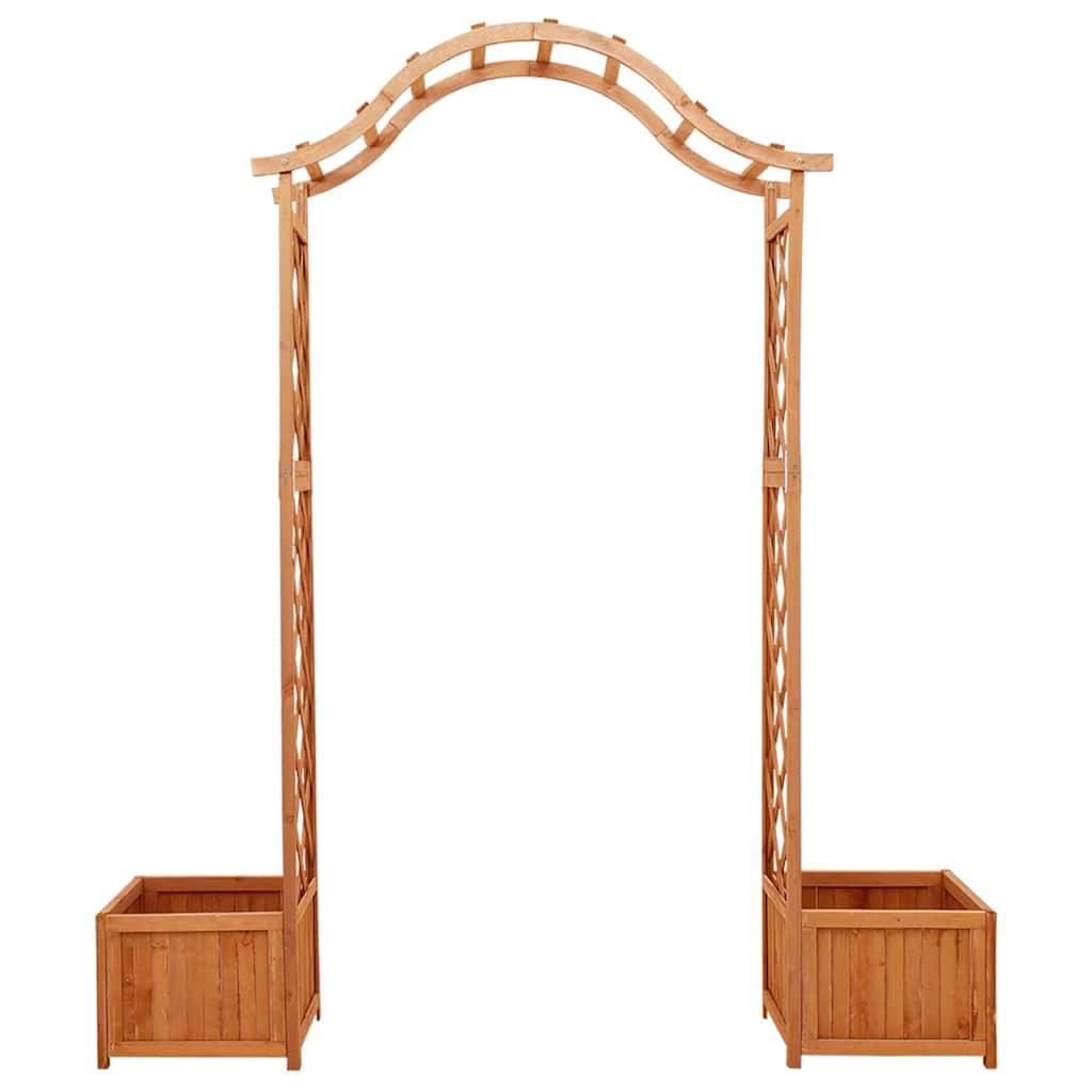Maison Chic - Pergola de jardin, arche de jardin avec jardinière Bois pin massif MP623 - Image 4