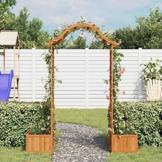 Maison Chic - Pergola de jardin, arche de jardin avec jardinière Bois pin massif MP623 - Image 3