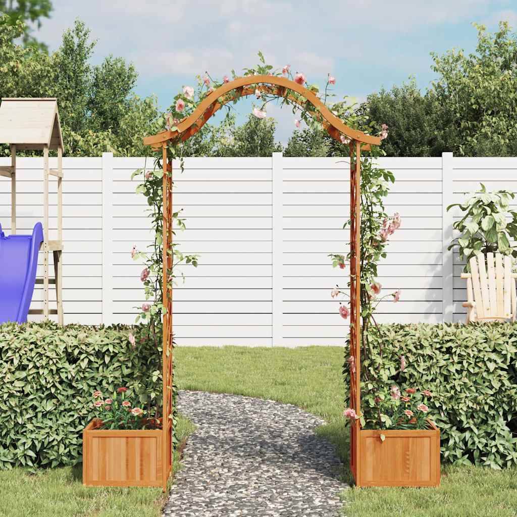 Maison Chic - Pergola de jardin, arche de jardin avec jardinière Bois pin massif MP623 - Image 3