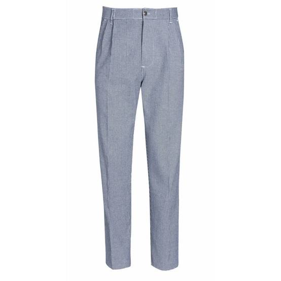 Pantalon de cuisine ceinture élastiquée Robur Oural 100% coton Pied-de-Poule 58