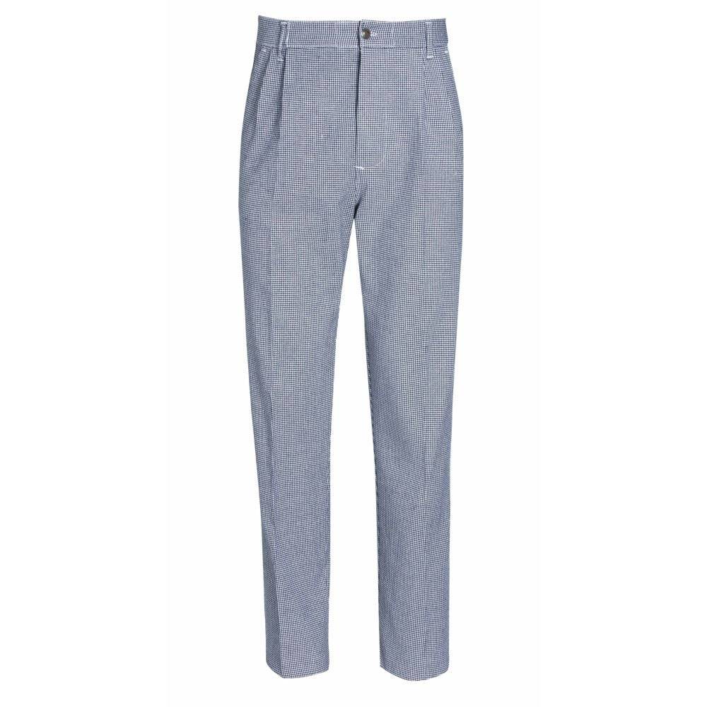 Pantalon de cuisine ceinture élastiquée Robur Oural 100% coton Pied-de-Poule 58