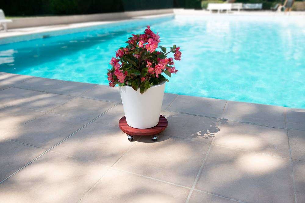Louis Moulin - Roule plante BOIS rond rouge - 37,5 cm - Bois Louis Moulin - Image 3