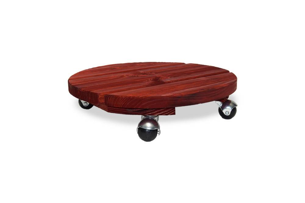 Louis Moulin - Roule plante BOIS rond rouge - 37,5 cm - Bois Louis Moulin - Image 1