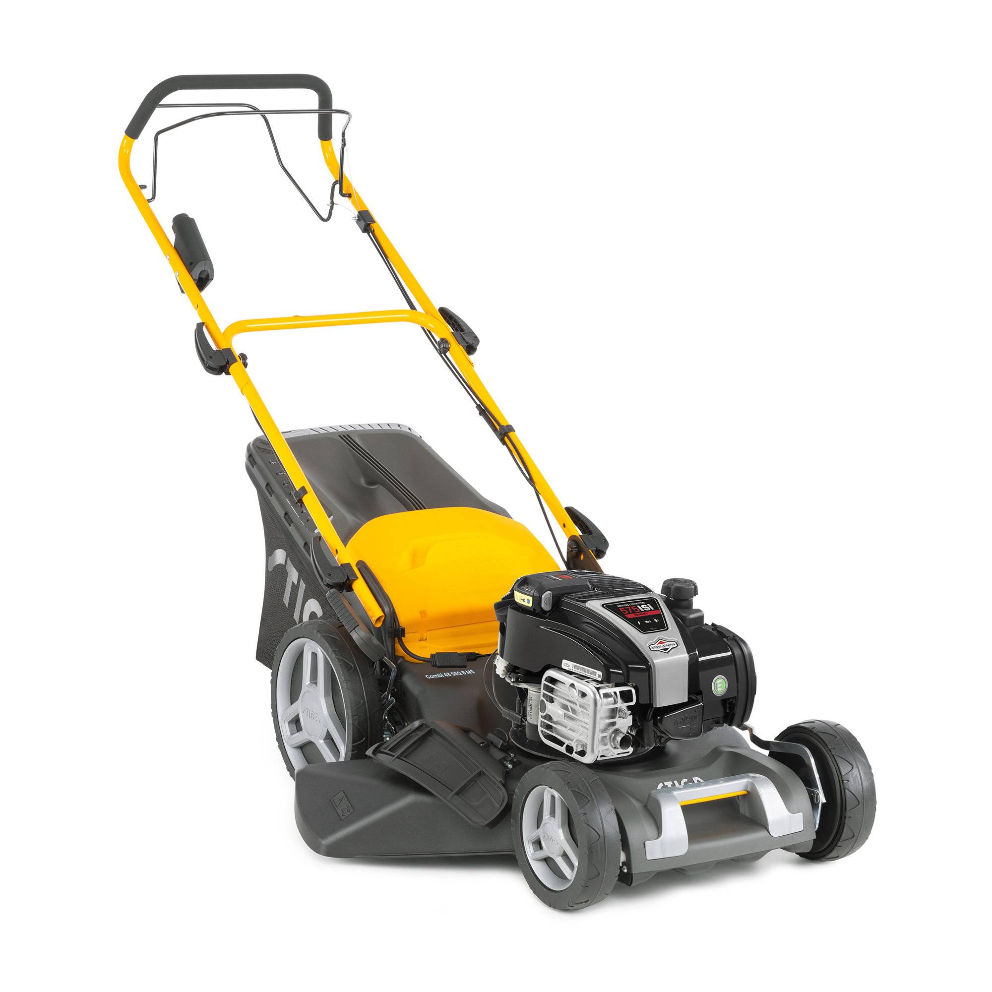 Stiga - Tondeuse thermique autotractée Combi 48 SEQ B MS, Moteur B&S 150 cc, Largeur 46 cm, 4-en-1 avec démarrage électrique - STIGA