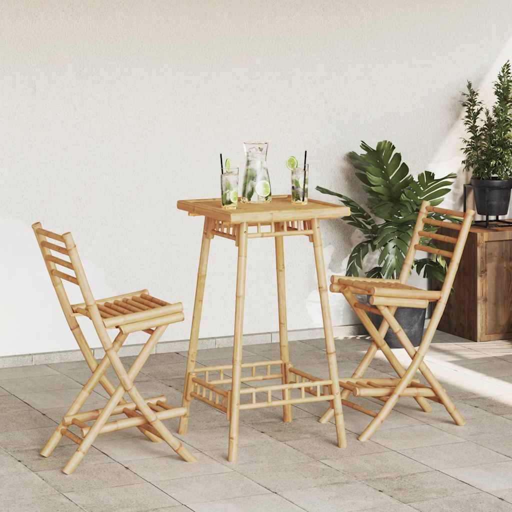Tabourets de bar bambou naturel 40 x 57.5 x 97 cm - PANGIVO