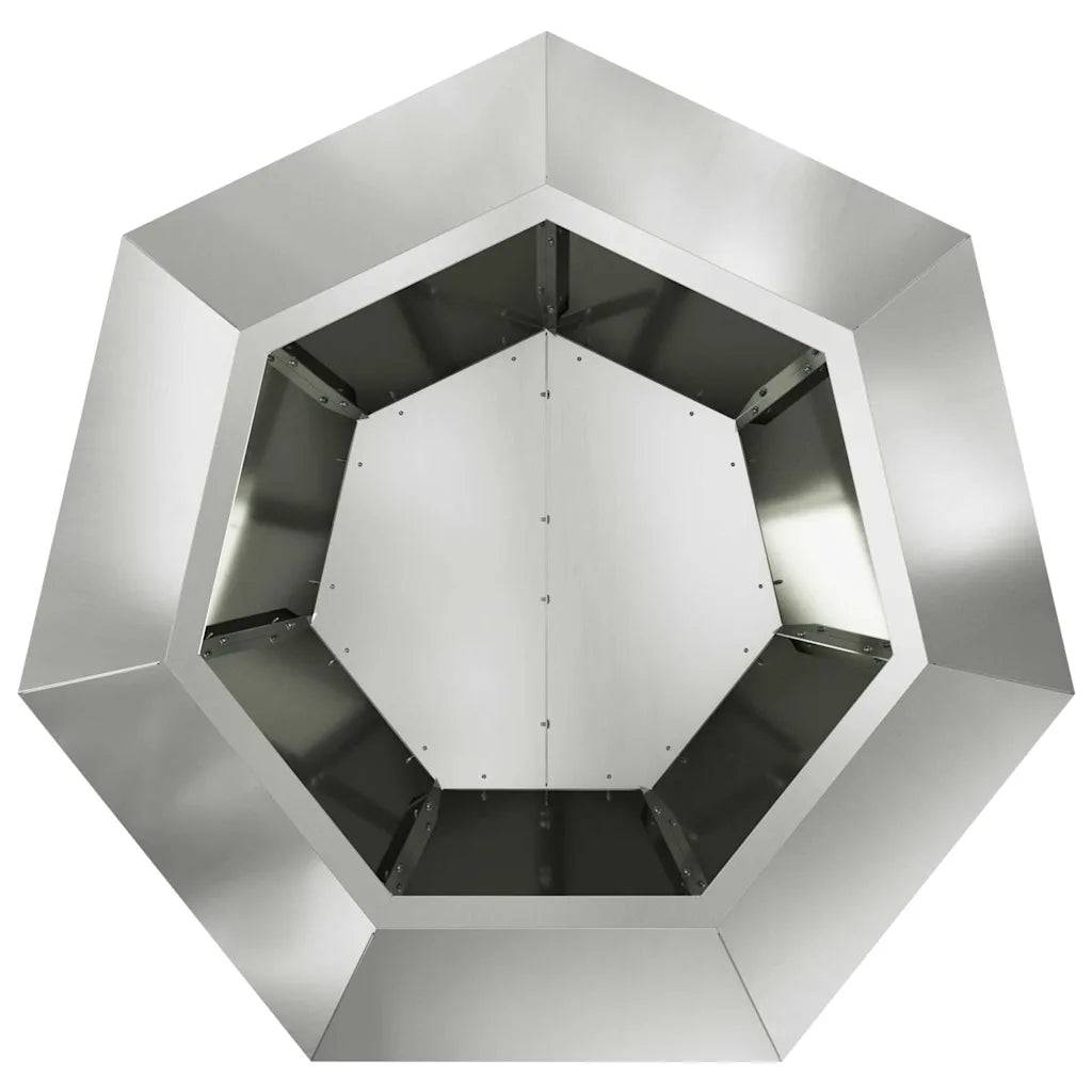 Helloshop26 - Jardinière rectangulaire extérieure 75 x 75 x 60 cm design classique pratique en acier galvanisé argent - Image 3