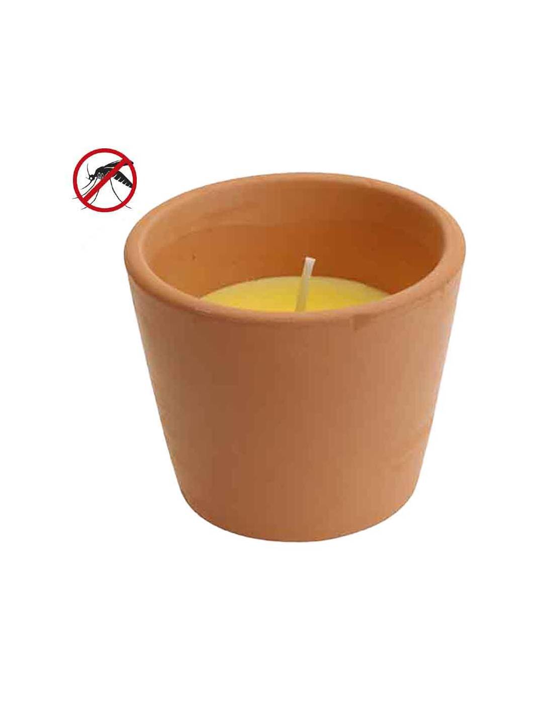 Bougie Citronnelle Terracotta Répulsif Naturel Anti-moustiques - Citronella - Image 1