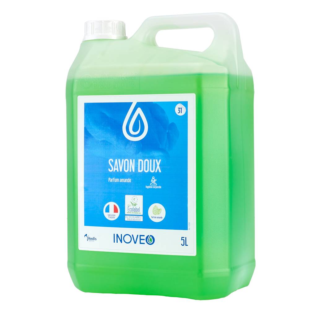 Inoveo savon doux ecolabel - Lot de 4 Colis de 2 bidons de 5L - Christeyns