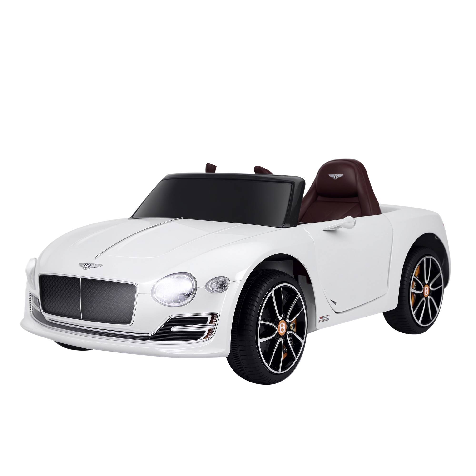 Sans Marque - Voiture électrique Bentley GT enfants licence télécommande 2 moteurs 390 blanche 108x60x43 cm - Image 1
