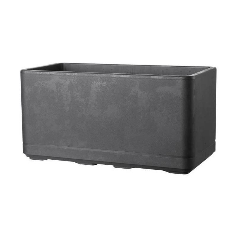 Deroma - Jardiniere Muret - Deroma - Cosmo - Anthracite - A Réserve D'eau - Roulettes - 78 Cm - Image 1