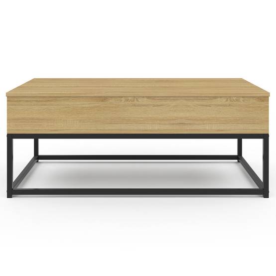 Table basse plateau relevable rectangulaire DETROIT design industriel - Image 3
