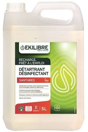 Détartrant Désinfectant pour Sanitaire - Lot de 8 Bidons de 5L - Action Pin