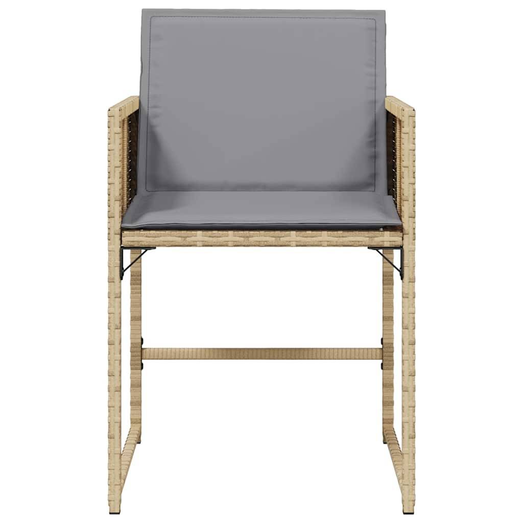 Chaise bois composite 4 places rotin beige  50,5 x 54 x 79 cm  - Prolenta premium  p3100.3 - Image 5