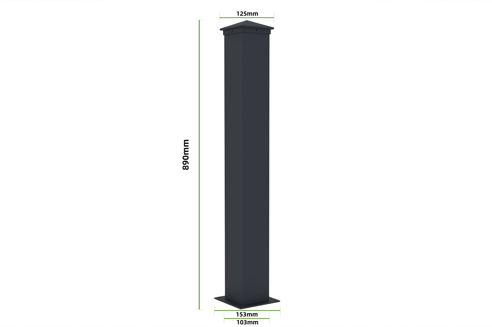 Casanoov Lot de 2 kits de clôture aluminium NIESEN H.90 cm - kits complet 3.8m - Image 8