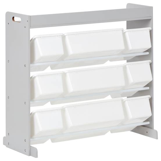 Beliani - Meuble de rangement MDF Gris COLLIE - 86x39x78- Beliani - Image 7