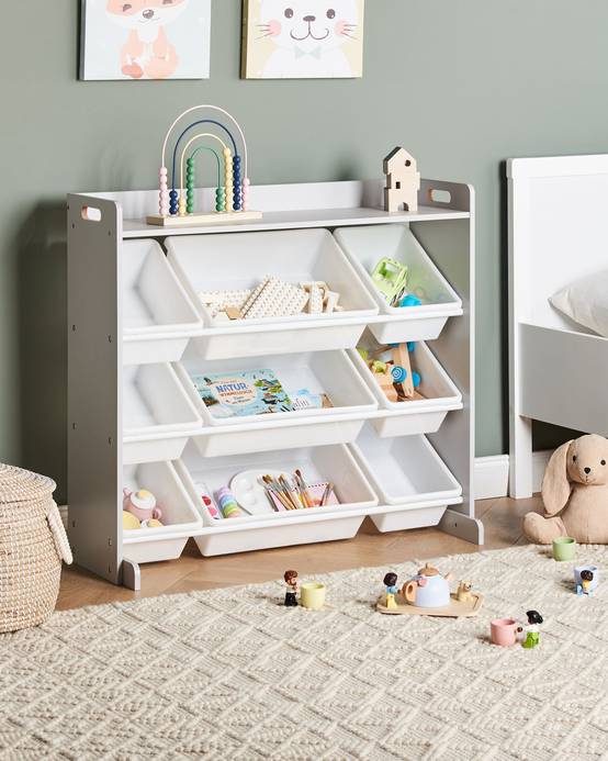 Beliani - Meuble de rangement MDF Gris COLLIE - 86x39x78- Beliani - Image 1
