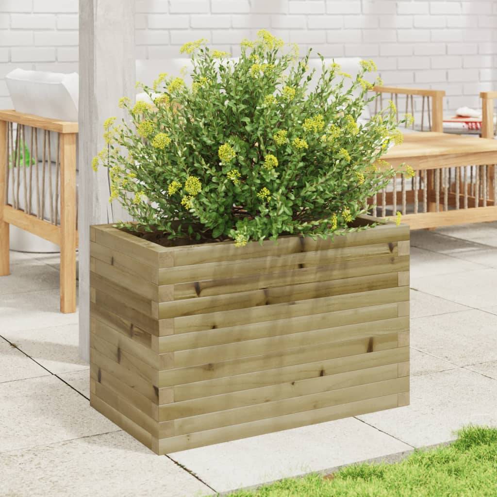 Jardinière en bois de pin traité autoclave pour jardin 70x40cm – ComfortXL Outdoor Living - Image 3