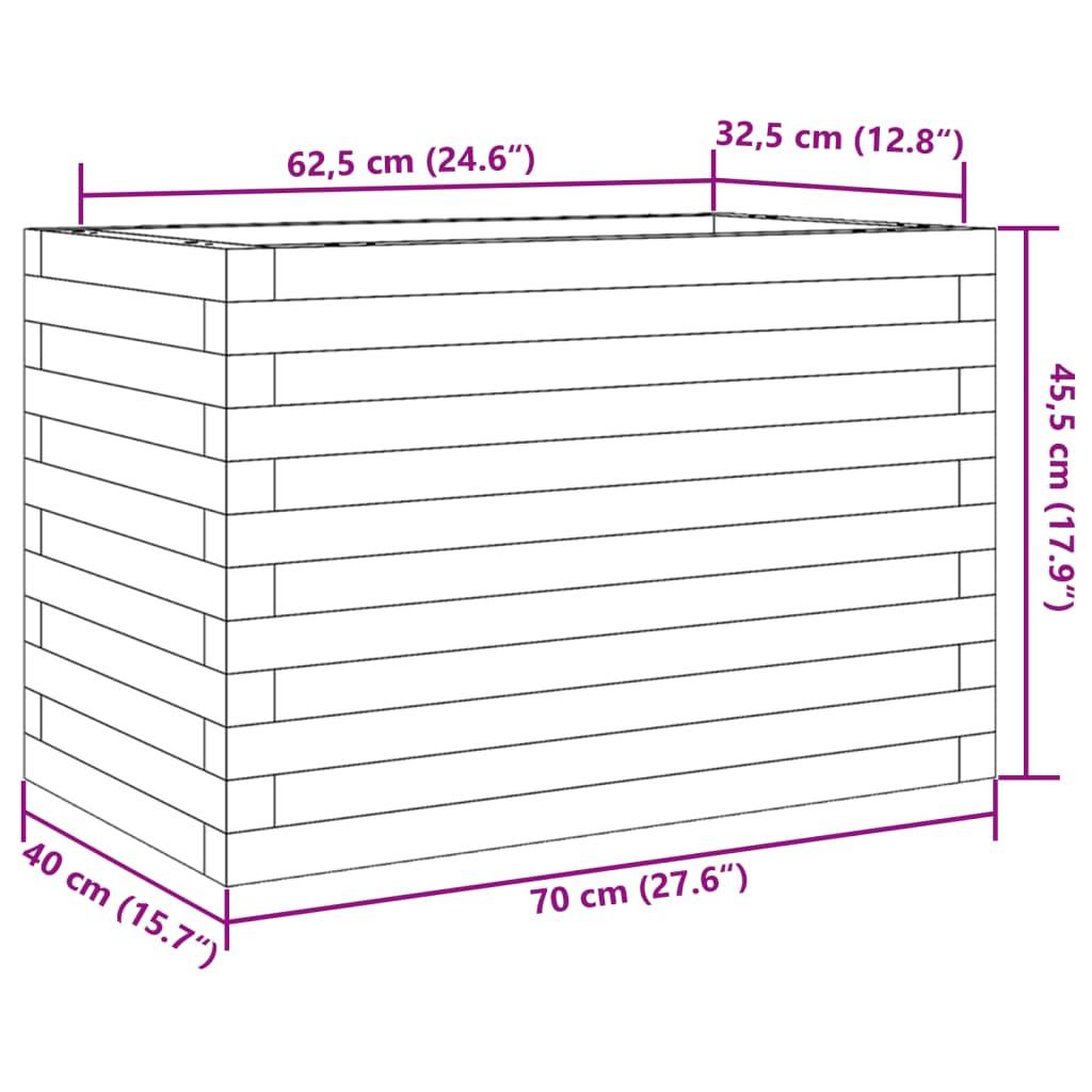 Jardinière en bois de pin traité autoclave pour jardin 70x40cm – ComfortXL Outdoor Living - Image 10