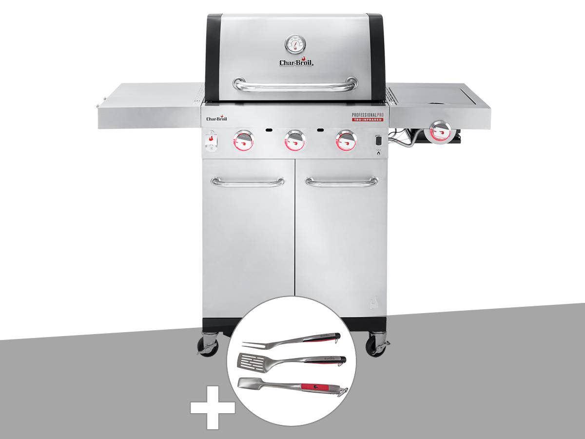 Char-broil - Barbecue à gaz Professional Pro S 3 + Kit 3 ustensiles - Char-Broil - Image 1