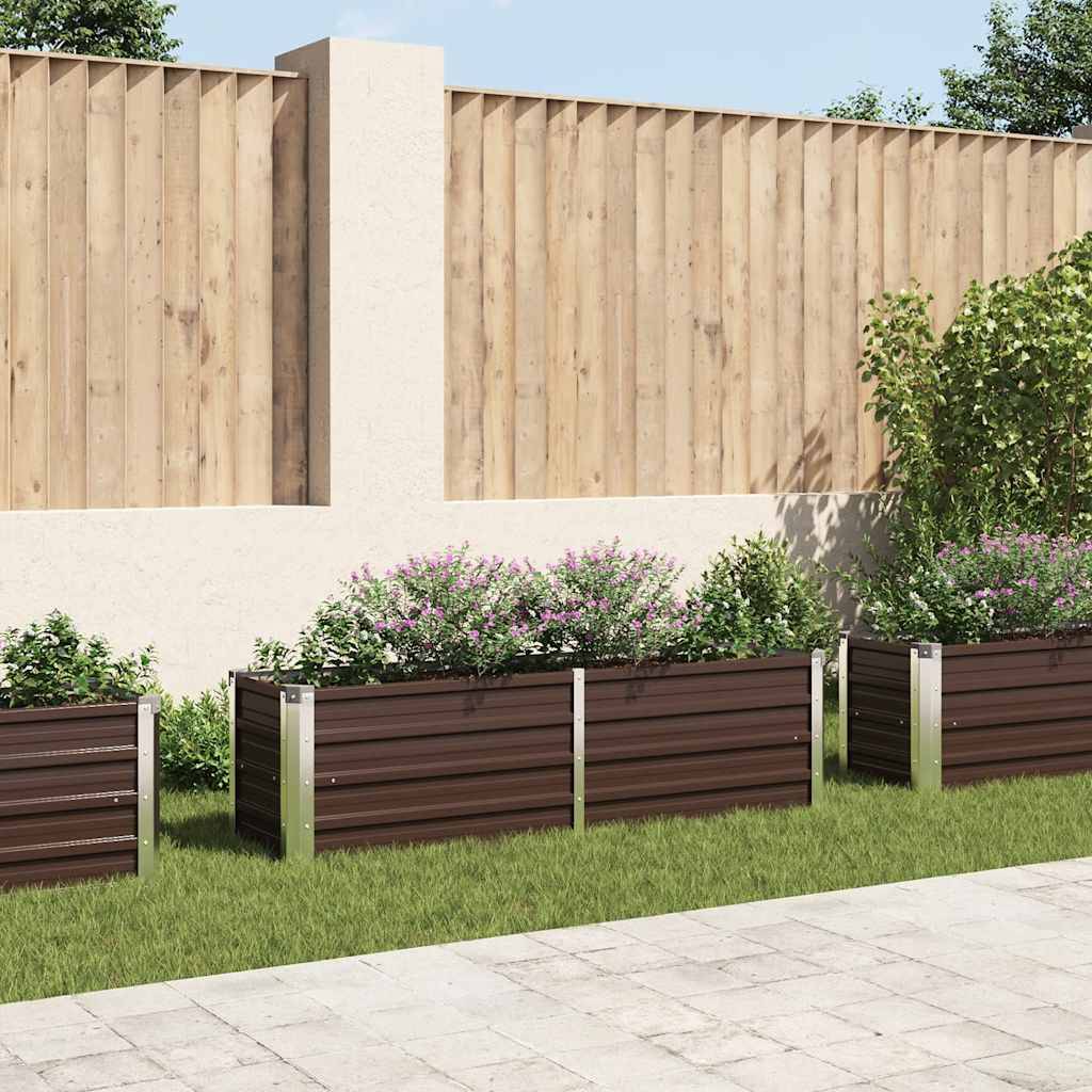 Prolenta Premium - Jardinière acier marron 160 x 40 x 45 cm - Prolenta premium p328.5 - Image 2