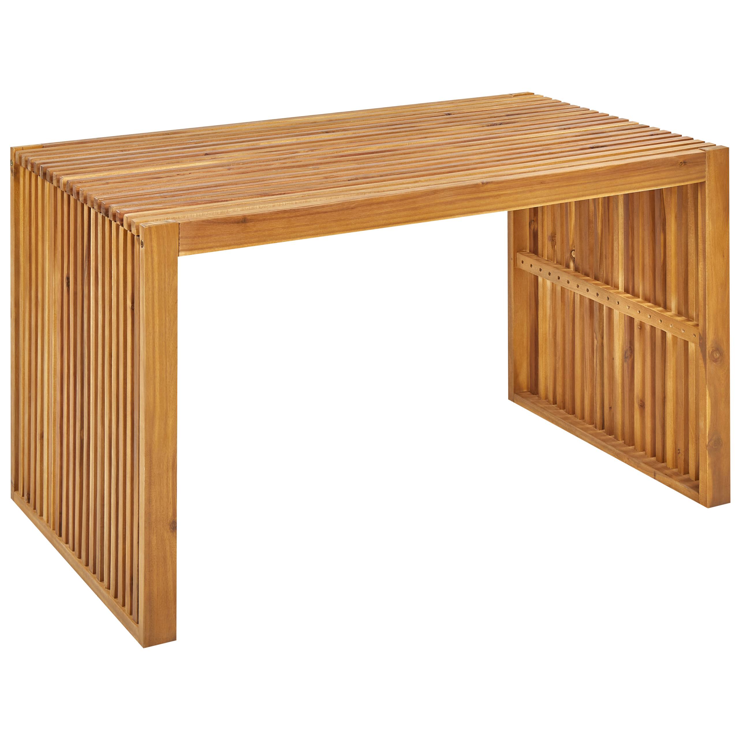 Beliani - Set de salle à manger, 4 Personnes Acacia Marron BELLANO - 120x70x70- Beliani - Image 4