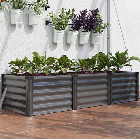 Vitavia - Carré potager Linus IN-OUT S – bac Zincalume®, Couleur Vert/Noir - Image 3